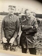 WW1 Original Photo of Aviation Pioneer Tony Fokker and Werner Voss German Ace picture