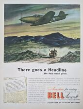 1943 WW2 Fighter Plane Bell Aircraft Bell Airacobra Plane Allied Forces  picture