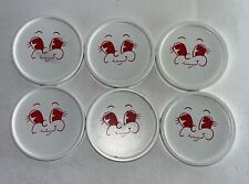 Vintage Lot Of 6 Red Arrow Diner New Hampshire Coasters picture