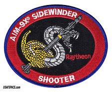 USAF AIM-9X RAYTHEON MISSILE -NEXT GENERATION SIDEWINDER-SHOOTER- VEL PATCH picture