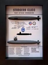 Sturgeon Class Submarine Display Shadow Box, 637 Class, 5.75