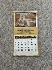 Vintage Lumber Yard Calendar 1965 picture