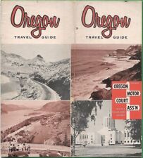 1955 OREGON MOTOR COURT ASS'N Travel Guide Motels Trailer Parks Cabins Camps Map picture