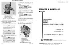 Allison 250 Engine Operation and Maintenance Manual service Book PDF 1970's picture