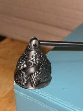 Vintage Estate Find Pewter Grape Motif Candle Snuffer Snuff Fun picture