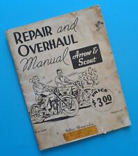 1940's-50's Indian Scout Arrow 149 - 249 Motorcycle Service Manual Overhaul Book picture