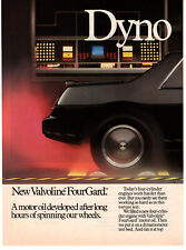 Valvoline FourGuard Motor Oil Pontiac Fiero 1986 Vintage 2 Pg Print Ad Original picture