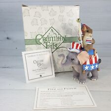 Fitz & Floyd Charming Tails Don't Forget to Vote Elephant Mouse Figurine 89/1854 picture