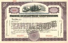 Pacific Development Corporation - Stock Certificate - Specimen Stocks & Bonds picture