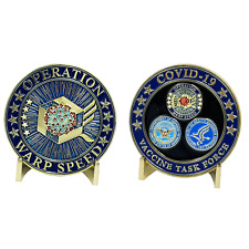 Operation Warp Speed Challenge Coin Task Force Department of Defense HHS Health picture