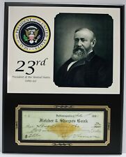 Benjamin Harrison Reproduction Check Display  picture