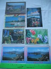 Lot of 7 Caribbean Islands Postcards Post Card, Aruba,Guadeloupe,Antigua,Maarten picture