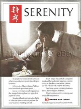 1986 JAL JAPAN AIR LINES Boeing 747 EXECUTIVE CLASS Serenity ad airways advert picture