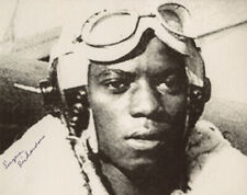 EUGENE RICHARDSON SIGNED AUTOGRAPHED 8x10 PHOTO TUSKEGEE PILOT WWII BECKETT BAS picture