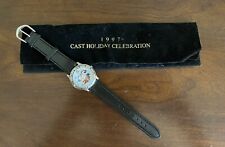 Disney 1997 Cast Holiday Celebration Watch ~ Mickey Mouse, Minnie Mouse, Snowman picture