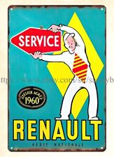 1960 Renault Service Regie Nationale metal tin sign pop shop wall decor picture