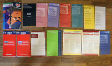 various Airline safety cards large lot of 28  picture