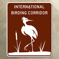 Texas International Birding Corridor highway marker road sign scenic bird 10x12 picture