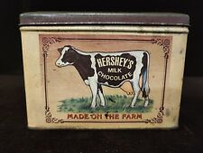 VINTAGE Bristolware Hershey's Milk Chocolate Made On The Farm Tin Box picture