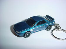 HOT 3D BLUE NISSAN SKYLINE GT-R R32 CUSTOM KEYCHAIN keyring nismo Hot Wheels picture