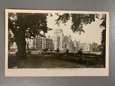 Vintage 1910s 1920s Parliament Buildings Victoria British Columbia Postcard Vtg picture