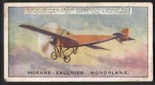 French Morane-Saulnier Monoplane Avaiton History 100+ Y/O  Trade Ad Card picture