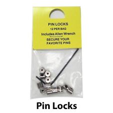 ( 24 Pieces ) Pin Keepers Pin backs Pin Locks Locking Pin Backs w/ Allen Wrench picture
