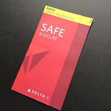 Delta Air Lines MD-90 Safety Card - NOS picture
