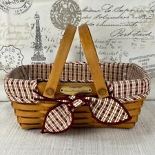Longaberger 2000 Woven Memories Basket with Homestead Liner + Plastic Protector picture