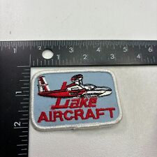 Vintage LAKE AIRCRAFT Amphibious Aircraft Patch (Airplane, Aircraft Related)O41G picture