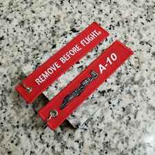A-10 Warthog Thunderbolt II Remove Before Flight ® Keychain, Tag, Streamer picture