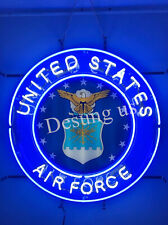 New United States Air Force Lamp Light Neon Sign With HD Vivid Wall Bar 24