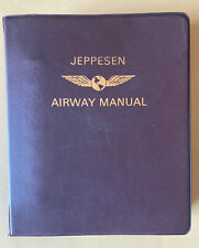 Vintage Jeppesen Airway Pilot Manual Binder Aviation W/Area Charts picture