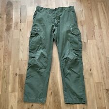 Vintage OG 107 Vietnam War Jungle Trouser Pants Ripstop Poplin 30x27 Broken Zip picture