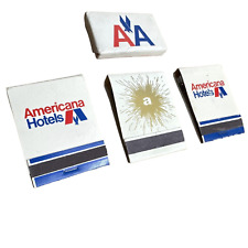 Vintage American Airlines Americana Hotel Bar Soap Matchbooks NOS New York NYC picture