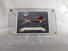Northwest Airlines Airbus A320 Airplane Pilot Collector Card In Display Case KLM picture
