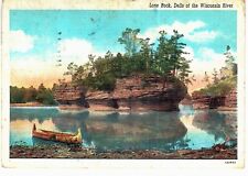 Dells Of Wisconsin River Lone Rock Linen 1941 WI  picture