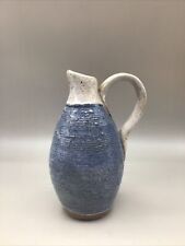 Vintage Pottery Jug/ Vase. Rustic Primitive Style Signed Studio Pottery 7” picture