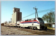 Postcard Gulf Breeze Amtrak New GE AMD-103 Locomotive 804 Montgomery AL B45 picture