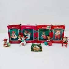 Lot of 4 Enesco Ornaments 1994 Good Friends, Sew Special, Expecting Joy, Sew-man picture