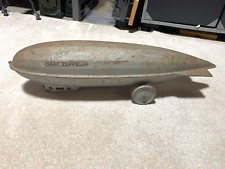 Steelcraft Graf Zeppelin Blimp Pull Toy 1930's Vintage Pressed Steel 25