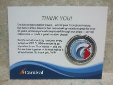 Carnival Cruise Lines ~ NEW ~ VIFP Club ~ 2024 ~ Freedom Lapel Pin picture
