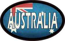 4inx2.5in Oval Australian Flag Australia Sticker Car Truck Vehicle Bumper Decal picture