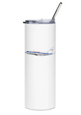 Piedmont Airlines Boeing 737-200 Stainless Steel Water Tumbler with straw - 20oz picture