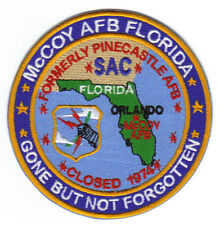 USAF AFB PATCH, MCCOY AIR FORCE BASE FLORIDA, SAC, CLOSED 1974   Y picture