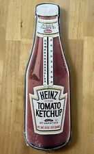 Original Vintage Heinz Ketchup 14.5 Inch Wooden Thermometer Sign Working picture
