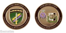 ARMY AIRBORNE CIVIL AFFAIRS PSYCHOLOGICAL OPERATIONS PSYOPS  CHALLENGE COIN  picture