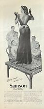 Rare 1940's Vintage Original WW2 Samson Card Table Ad Poker Army Lounge Singer picture