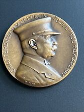 bronze commemorative Medallion Graf Zeppelin 1924 American Trip From Germany  picture