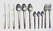 Vintage KLM Royal Dutch Airline 11 PC.Cutlery Dinner Flatware Spoons, Forks, Kni picture